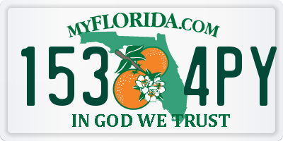 FL license plate 1534PY