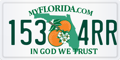 FL license plate 1534RR