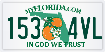 FL license plate 1534VL