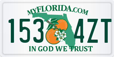 FL license plate 1534ZT
