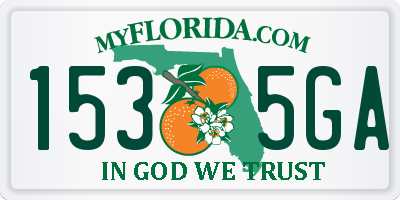 FL license plate 1535GA