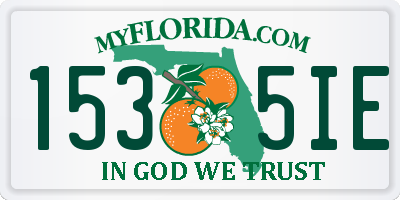 FL license plate 1535IE