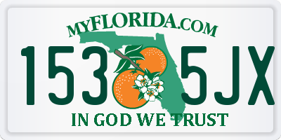 FL license plate 1535JX