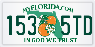FL license plate 1535TD