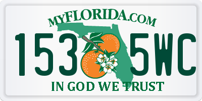 FL license plate 1535WC