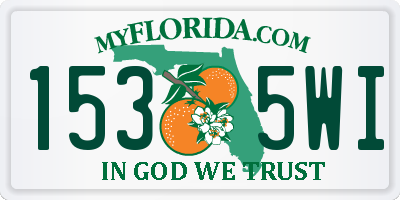 FL license plate 1535WI