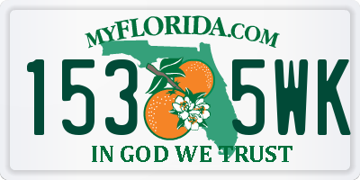 FL license plate 1535WK