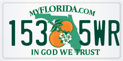 FL license plate 1535WR