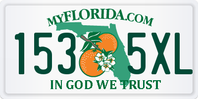 FL license plate 1535XL