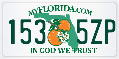 FL license plate 1535ZP
