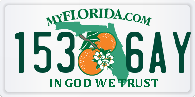 FL license plate 1536AY