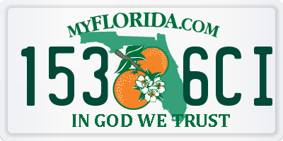 FL license plate 1536CI