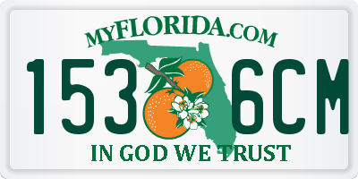 FL license plate 1536CM