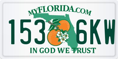 FL license plate 1536KW
