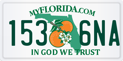 FL license plate 1536NA