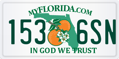FL license plate 1536SN