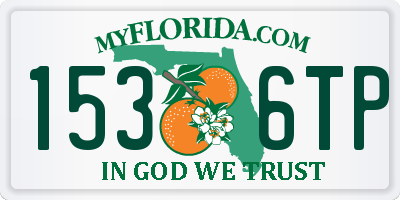 FL license plate 1536TP