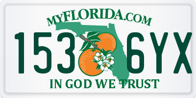 FL license plate 1536YX