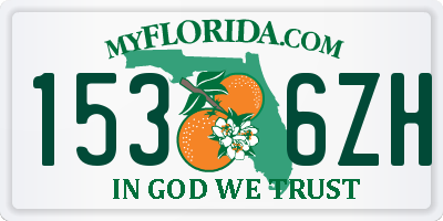 FL license plate 1536ZH