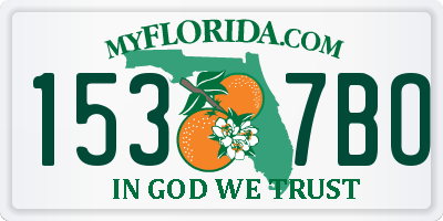 FL license plate 1537BO