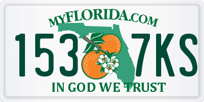 FL license plate 1537KS