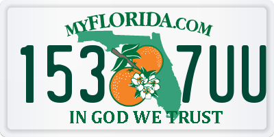 FL license plate 1537UU