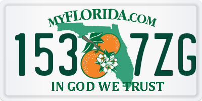 FL license plate 1537ZG