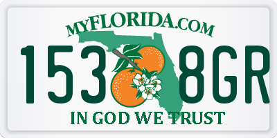 FL license plate 1538GR