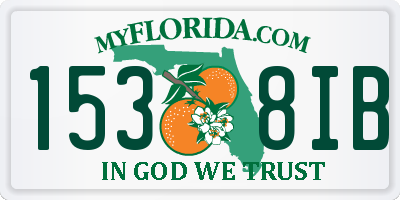 FL license plate 1538IB