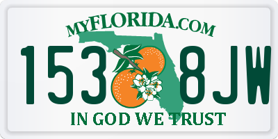 FL license plate 1538JW