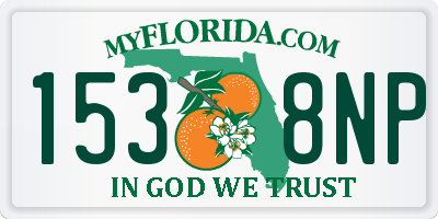 FL license plate 1538NP