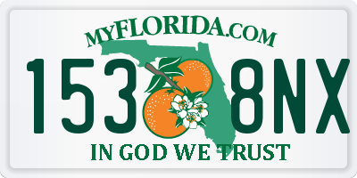 FL license plate 1538NX