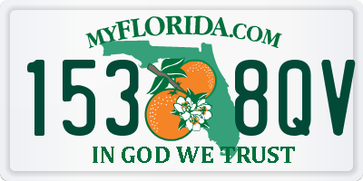 FL license plate 1538QV