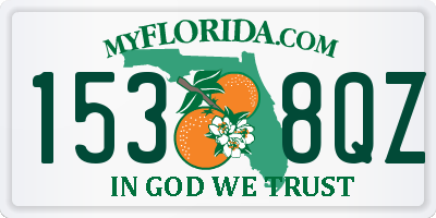 FL license plate 1538QZ