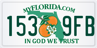 FL license plate 1539FB
