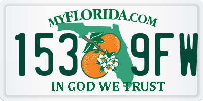FL license plate 1539FW