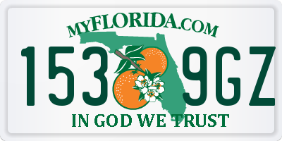 FL license plate 1539GZ
