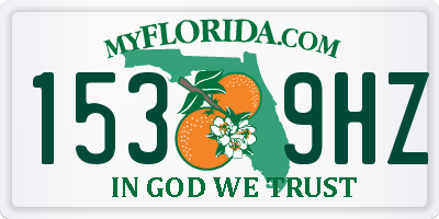FL license plate 1539HZ