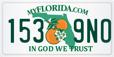FL license plate 1539NO