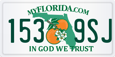 FL license plate 1539SJ