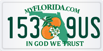 FL license plate 1539US
