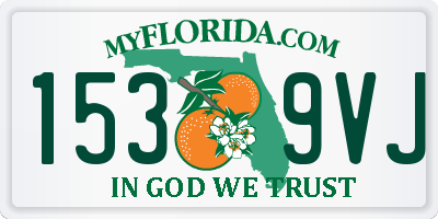 FL license plate 1539VJ