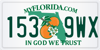 FL license plate 1539WX