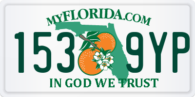 FL license plate 1539YP