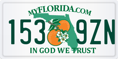 FL license plate 1539ZN