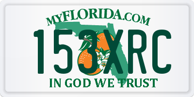 FL license plate 153XRC