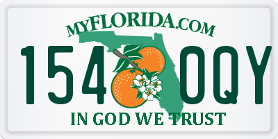 FL license plate 1540QY