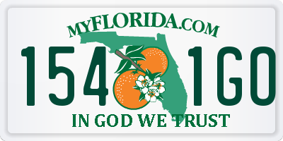 FL license plate 1541GO