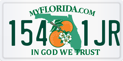 FL license plate 1541JR
