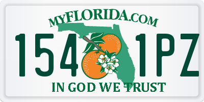 FL license plate 1541PZ
